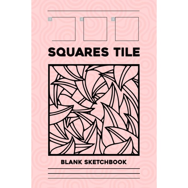 Blank Squares Tile Sketchbook: Tangle Pattern Notebook With Blank Scrabble