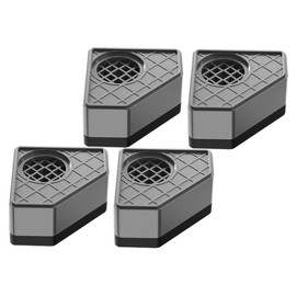 TEHAUX 4pcs Non Slip Washing Machine Foot Pads Shock Absorption Mats for Enhanced Stability Noise Reduction and Height Increase Grey Durable Skid Furniture Accessory
