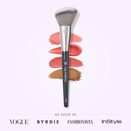 BK BEAUTY - ANGIE HOT & FLASHY A507 ANGLED BLUSH BRUSH – For Blush, Bronzer & Contour, Fluffy Angled Brush for Seamless, Streak-Free Finish