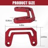 GLOBLED A-Pillar Windshield Light Mount Hood Cowl Mount Brackets Compatible