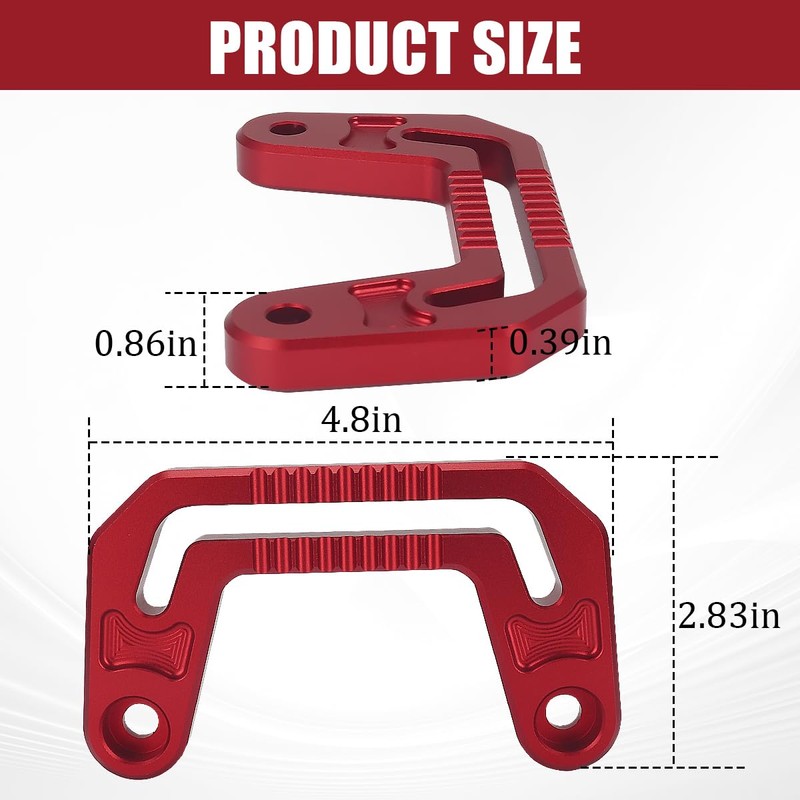 GLOBLED A-Pillar Windshield Light Mount Hood Cowl Mount Brackets Compatible