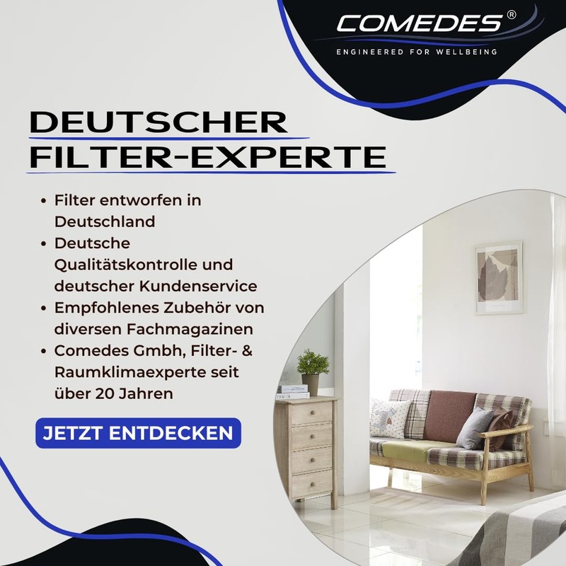 Comedes Filter for all Miele T1 dryers 9164761, sponge filter,
