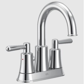 Moen 56911 Ember Chrome two-handle high arc bathroom faucet