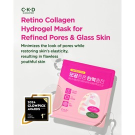 CKD Retino Collagen Boosting Hydrogel Face Mask (1ea) - Korean Overnight Jelly Mask for Glass Skin, Deep Moisturizing, and Pore Minimizing with Retinal & Low Molecular Collagen. Korean Skin Care