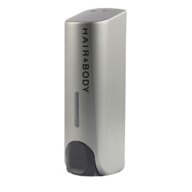 6503 Hair & Body Soap Dispenser for Wall - Silver Grey Hotel Version