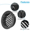 PATIKIL 6.3" Round Air Vent Cover, Stainless Steel Louvered Wall
