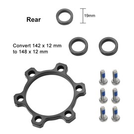 Boost Adapter, Front Boost Adaptor, Conversion Adapter for Bicycle Hubs, Conversion Adapter for Bicycle Amplifier Front and Rear (Front 100 x 15 to 110 x 15)