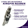 PRAZTECH® 2-Tool Set Adjustable Hand KINGPIN Reamer with Extension Pilot