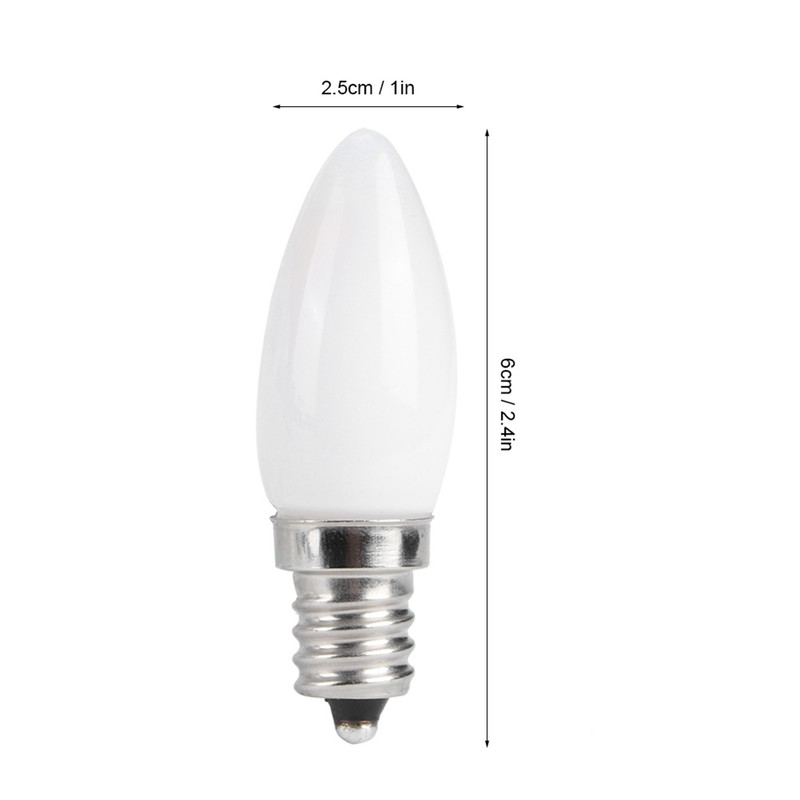 10pcs E12 LED Bulb 1.5W Warm White Lamp for Chandelier