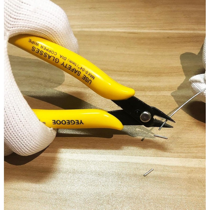 YEGEOOE Flush Wire Cutter, 10PACK Precision Diagonal Cutting Pliers Small