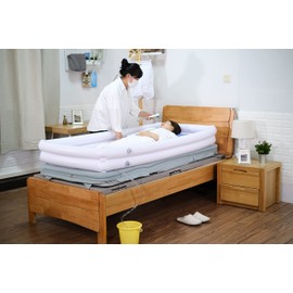 Medical Inflatable Bathtub, Bath Kit with Excellent Electric air Pump for Geriatric, Elderly, Disabled, Seniors, Bedridden Patients, Handicapped, Bath in Bed