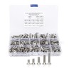 260 Pieces Flat Screw Set M4/M5/M6 Hex Socket Screw, 304