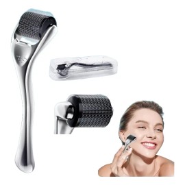 2 Dermaroller Facial Barba Titanio Skincare Rodillo Facial