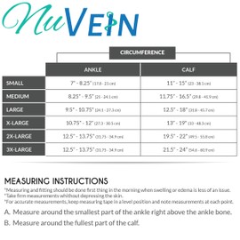 NuVein Sheer Compression Stockings, 20-30 mmHg Support, Knee Length, Closed Toe, 20 Denier, Beige, Medium