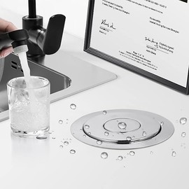 SPOWAY Multifuncion Toma De Corriente Torre Toma de Corriente empotrable Oculta retráctil 3 Electric Socket 2 Puertos USB Cargador Potencia para Oficina, Hogar, Cocina, Mesa de Conferencias Encimera