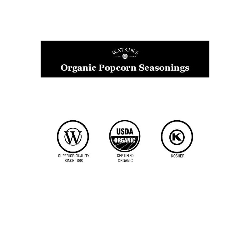 Watkins Popcorn Seasoning Multi-Flavor Variety Pack, 3-Pack (1 White Cheddar