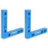 2Pcs/Set Aluminum Alloy Carpenter 90 Degree Right Angle Positioner Clamps