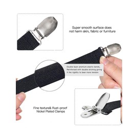 Winter Mitten Clips Elastic Stainless Steel Gloves Holder Clips, Never Lose Mittens, Gloves, Coat, Hat Beanie Caps Again - Strong Clips for Secure Attachment