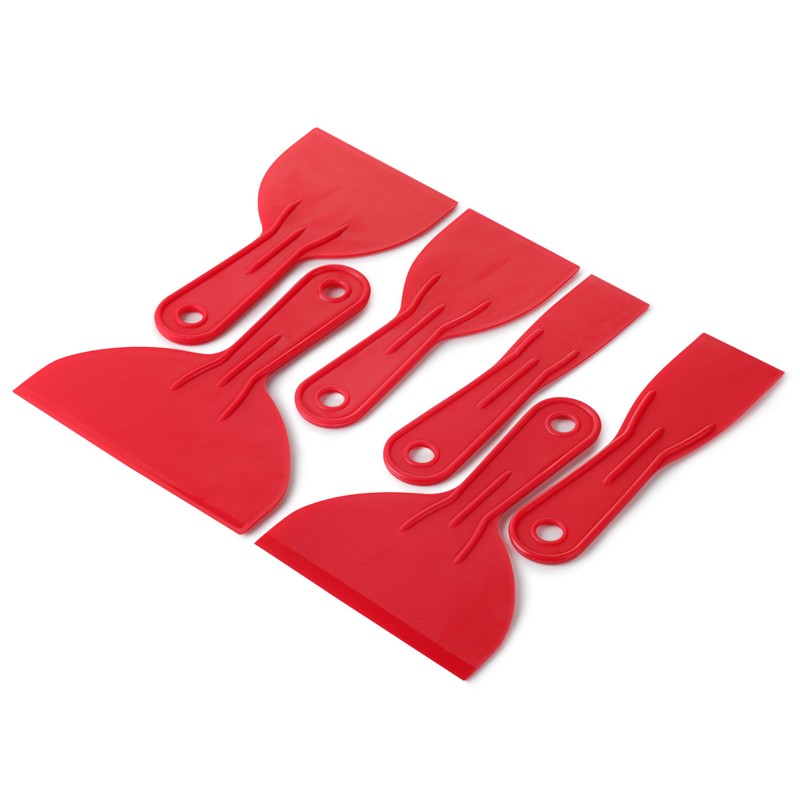 Bates 6 Pack Plastic Putty Knife Set - Paint Scraper,