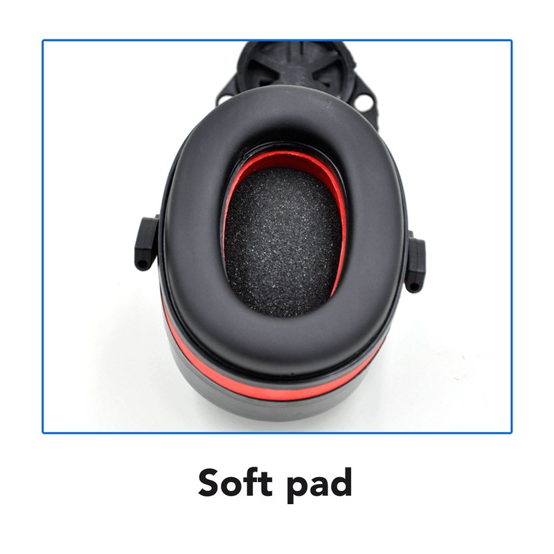 Hard Hat Earmuffs Noise Blocking Hearing Protection Adjustable Helmet Ear