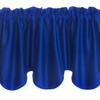 Aquazolax Rod Pocket Scalloped Valances for Windows Blackout Drapery Solid