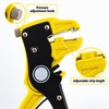 Bomurph 6.7-Inch Automatic Wire Stripper and Cutter, Adjustable 0.5-6mm Cable