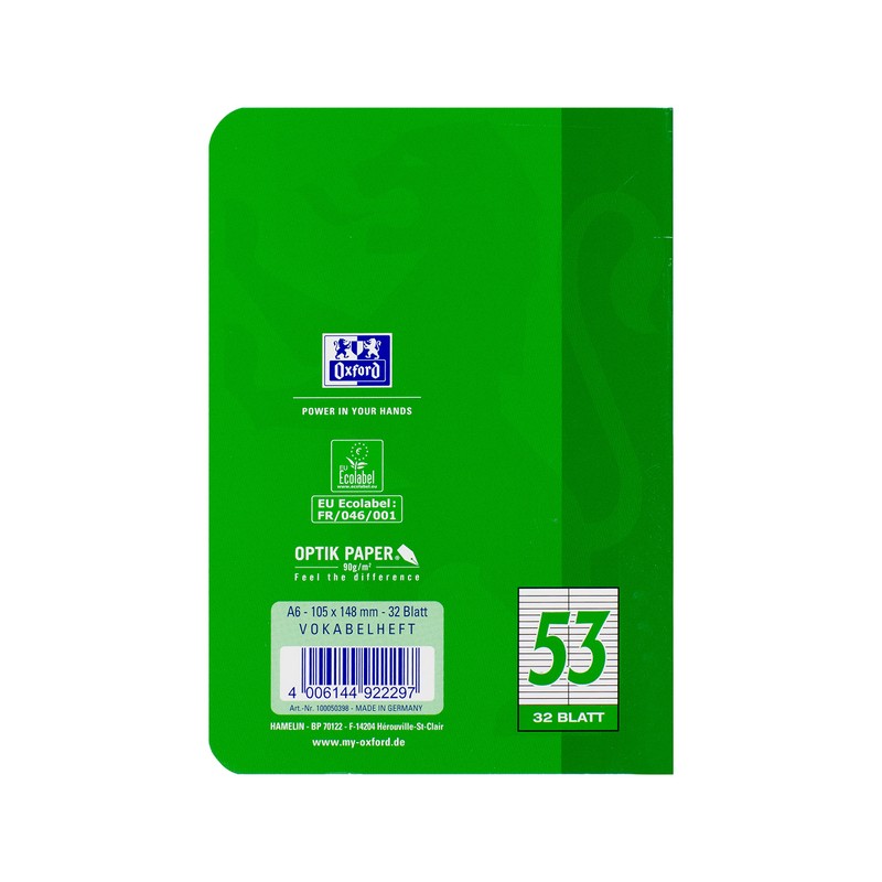 Oxford 100050398 Small vocabulary book school 10-pack A6 format with