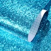 ReWallpaper 24in x 16.5ft Teal Glitter Peel and Stick Wallpaper