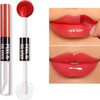 Labial Peel‑Off Mate Doble Cabezal con Brillo – Color Intenso