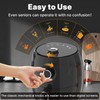 Compact Air Fryer Small, 2.1QT, 4-in-1 Small Mini Airfryer Compact,