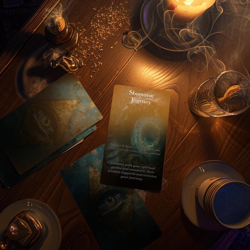 ZZBUY Evil Eye Oracle Cards, 60 Oracle Deck with Meanings