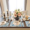 Blue Marble Pattern Placemats Set of 6,Table Mats Non-Slip Heat