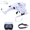 YOCTOSUN LED Head Magnifier, Rechargeable Hands Free Headband Magnifying Glasses