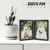 ORIVAN 2 Pack 4x6 Double Picture Frames Hinged Folding Photo