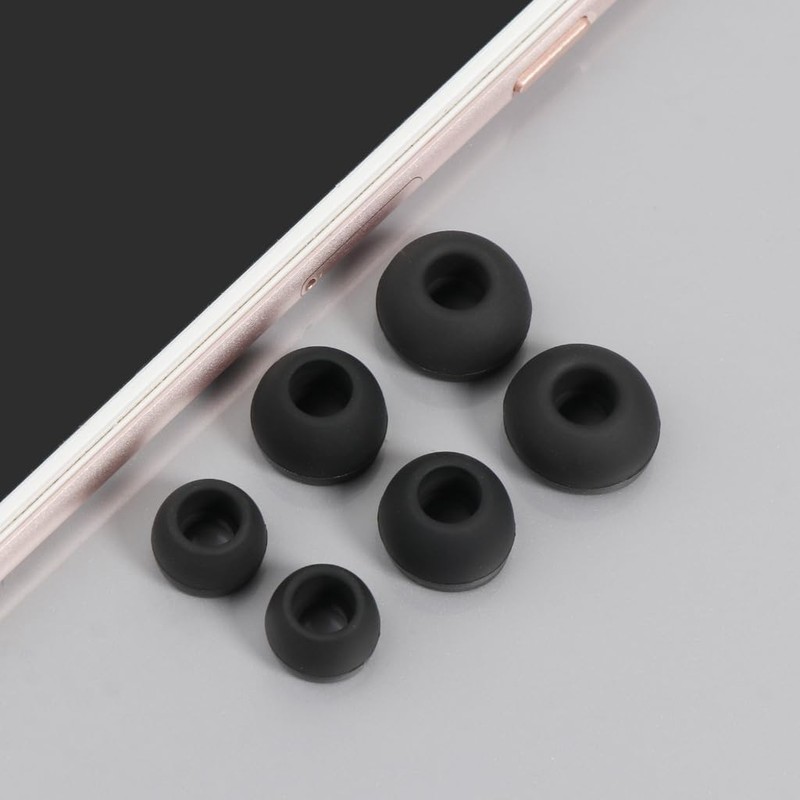 12 Pcs Silicone Buds Ear Tips S/M/L Sizes Earbuds Soft