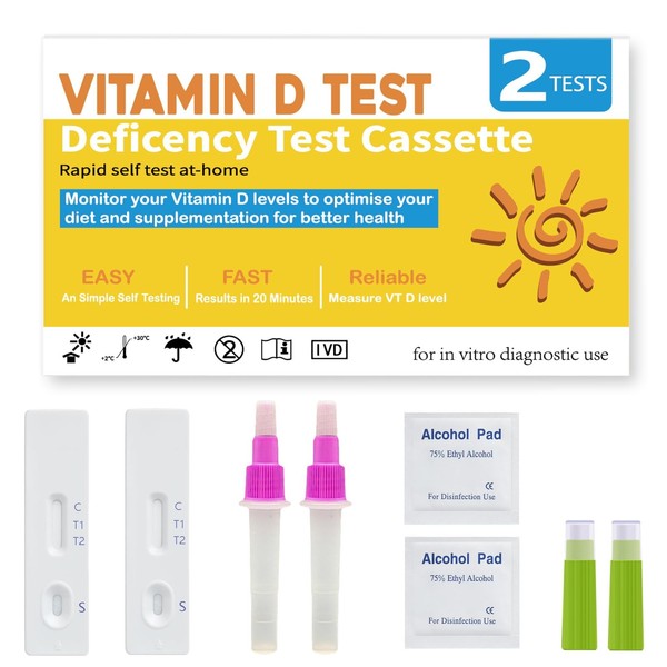 Zinora Vitamin D Deficiency Test Kit (2 Tests) – Home