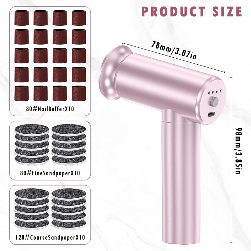 Dayinkes Professional Electric Callus Remover for Feet, 2 in 1