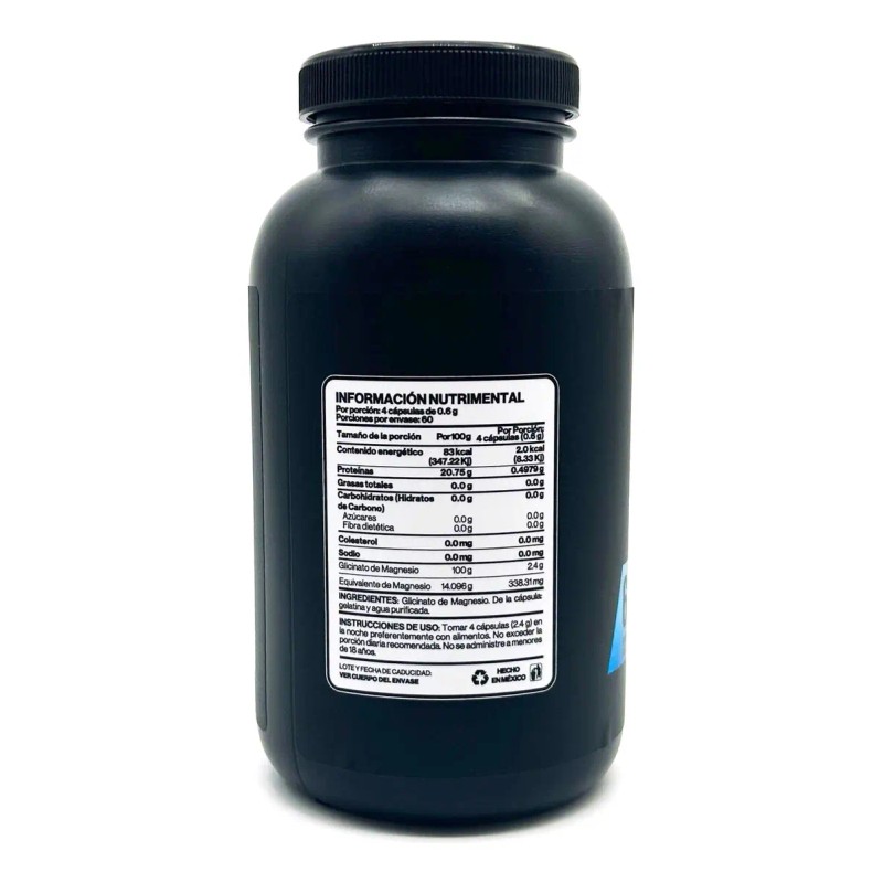 Glicinato Magnesio 240 Cápsulas Snatural Lactosa Libre Gluten