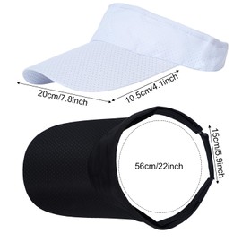 choyaxo 3pcs Sun Visor Hats UV Protection Beach Hats Golf Caps for Men Women Summer Beach Pool Sports Golf