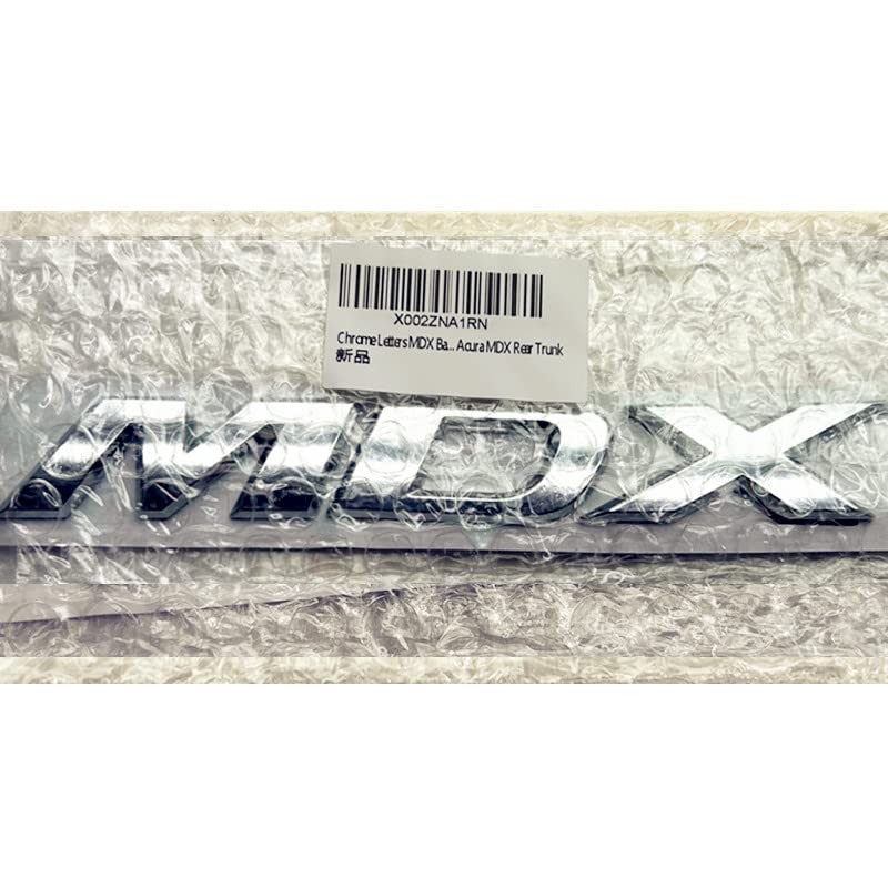 Chrome Letters MDX Badge Emblem Logo Replacement Fits for Acura