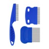 3 Pieces Lice Comb Flea Comb Lice Comb Metal Teeth Lice Comb Stainless Steel Teeth Comb for Care and Removal of Dandruff or Lice Lice