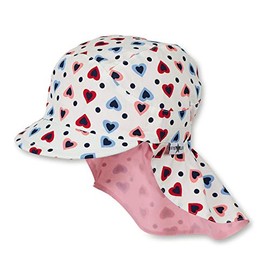 Sterntaler Girls' Cap with Neck Protection White (Casquette Avec Protã£â¨ge-nuque) - White (White 500) Not Applicable, size: 49