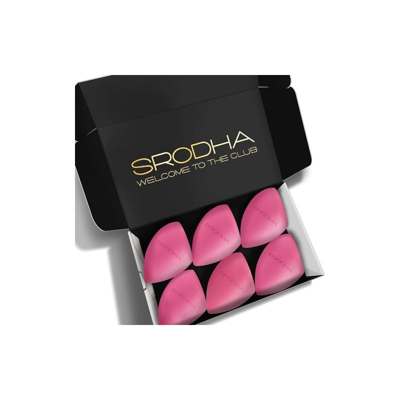 SRODHA Beauty Make Up Sponges Set | 6 Piece Pack