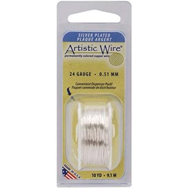 Jo-Ann Fabric and Craft Stores 24 Gauge Copper Wire - 10yd/Natural Silver