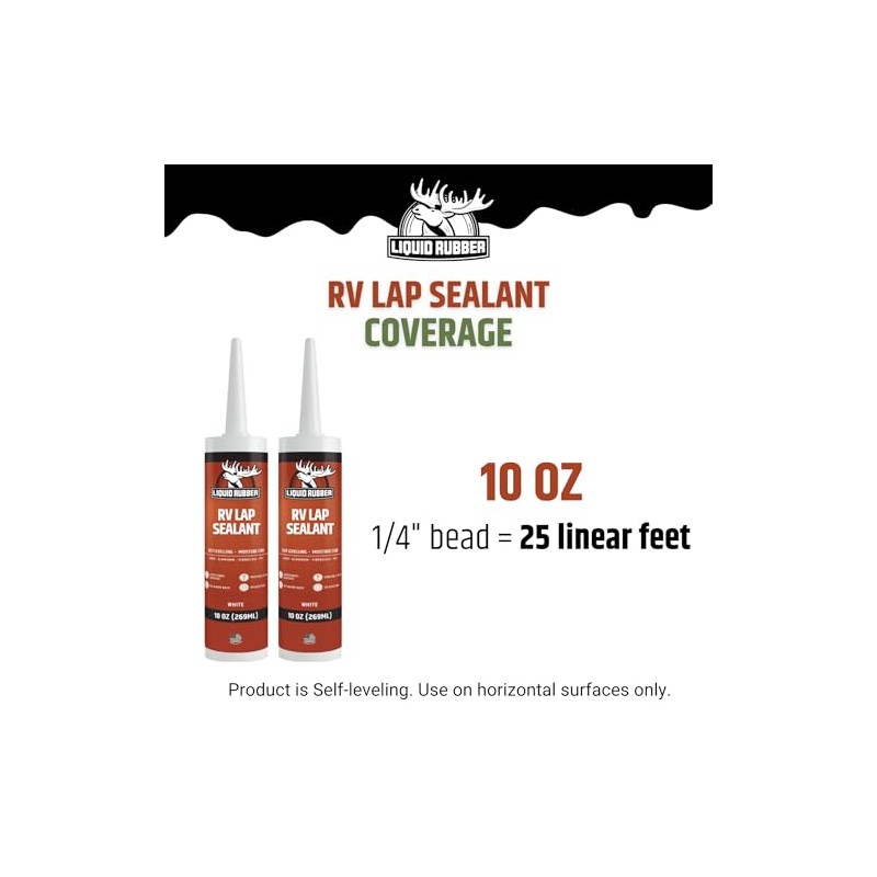 Liquid Rubber Self-Leveling RV Roof Sealant - Waterproof Protection