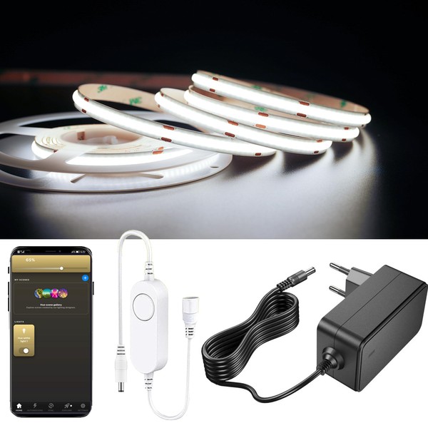 YSRSAI 5 m Cool White 6500 K ZigBee COB LED