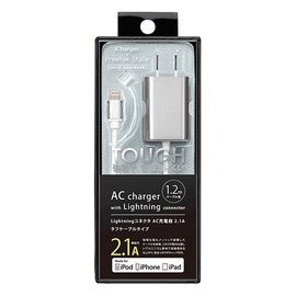 PGA Lightning Connector AC Charger Tough Cable Type , sliver