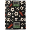 coedoaes Soccer Sport Fleece Blanket,50x60in,Red Cleats Green Goals Balls Black