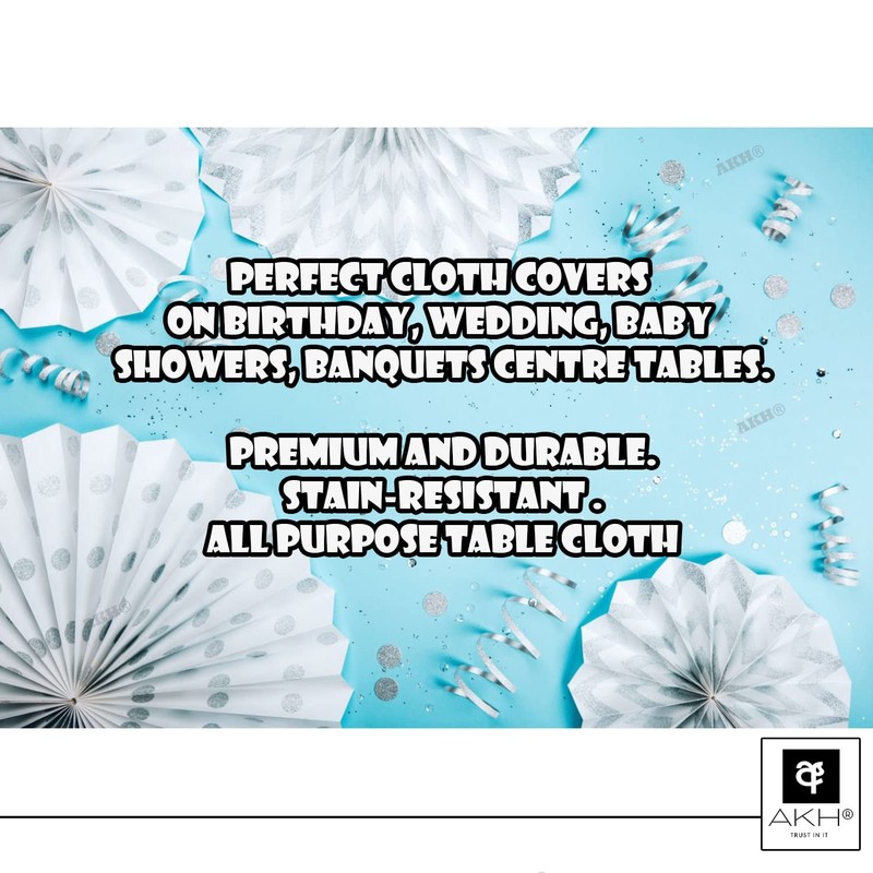 AKH® Plain Pastel Table Cloths | Pack of 4 |