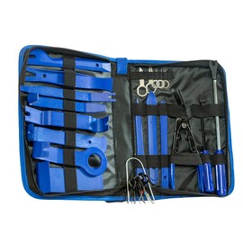 Dynamat Trim Panel Removal Tool Kit – Easily Remove Interior & Exterior Trims, Moldings, Door Panels, & Dashboards – Makes Installation Easy – 31 Piece Tool Set & Custom Zippered Case – Made in USA